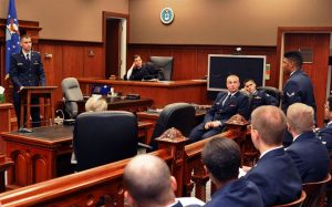 Mock trial image of a court room.